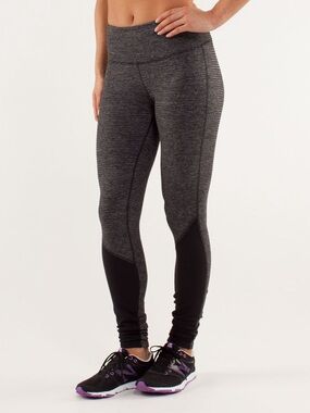 Lululemon Runder Under Pant *Pocket - Micro Black/Heathered Black